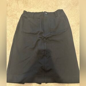 Maeve x Anthropologie Black Colette Knee Length skirt size Medium